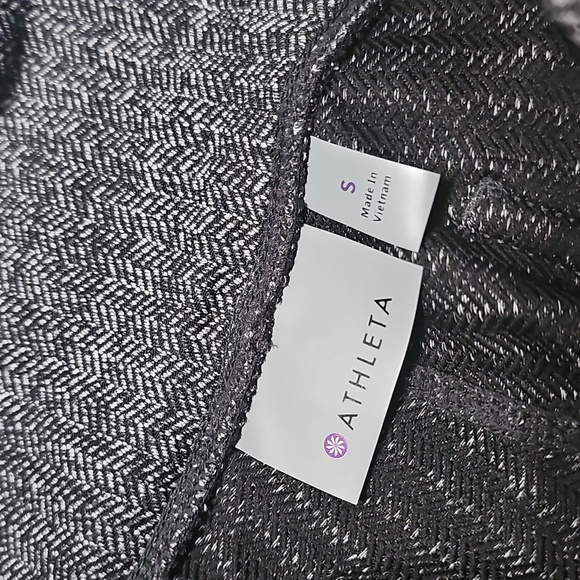 Athletha Yoga Workout Gym Stylish Gray High-Waisted Leggings Size Small - Picture 3 of 5